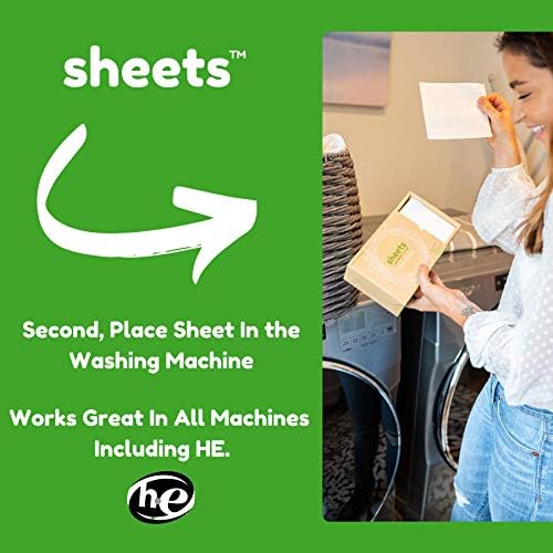 Sheets Laundry Club plastic free and compostable laundry bundle layout.