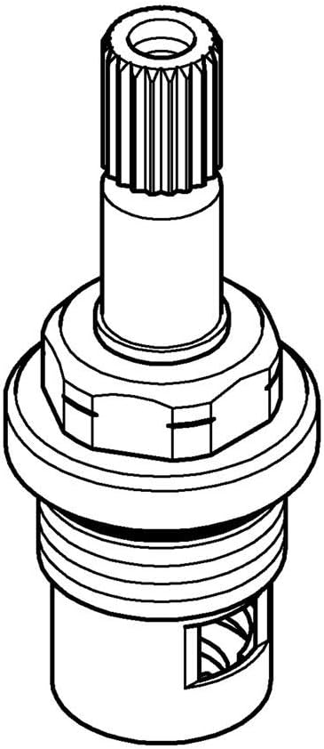 Grohe headpart valve front view replacement cartridge