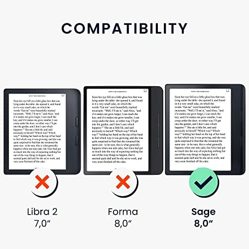 Side profile of kwmobile Kobo Sage case with access to ports