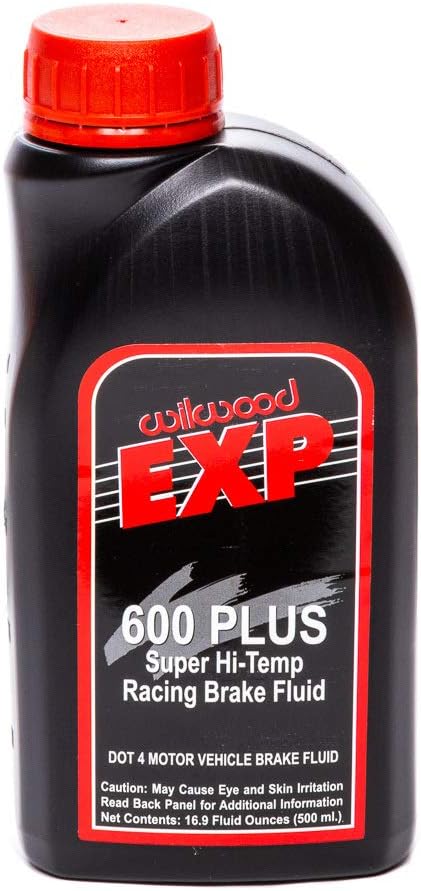 Wilwood EXP 600 Plus racing brake fluid 500 millilitres front view premium automotive performance fluid