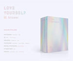 BTS Love Yourself Answer album contents including photobook and CDs.