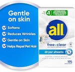All laundry sensitive skin static control sheets packaging design