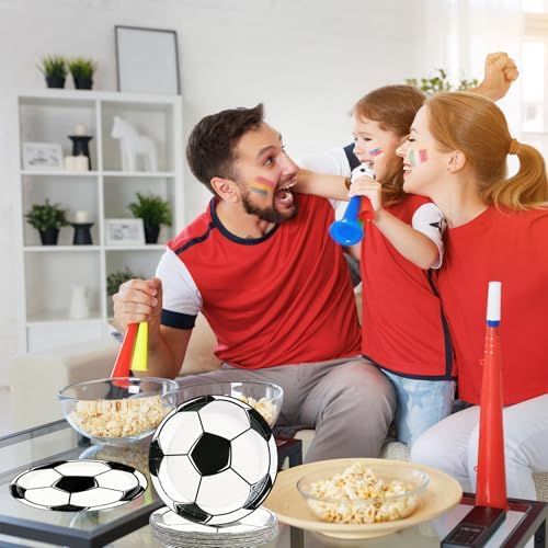 Disposable And Recyclable Soccer Party Supplies For Easy Cleanup