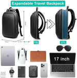 hk 17 inch laptop computer bag back panel with hidden anti theft pocket