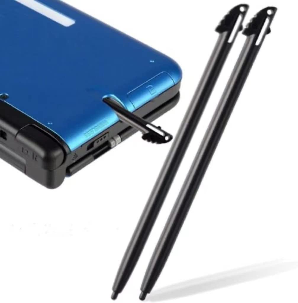 Tolxh pack of two black replacement stylus pens front view for gaming console touch screens