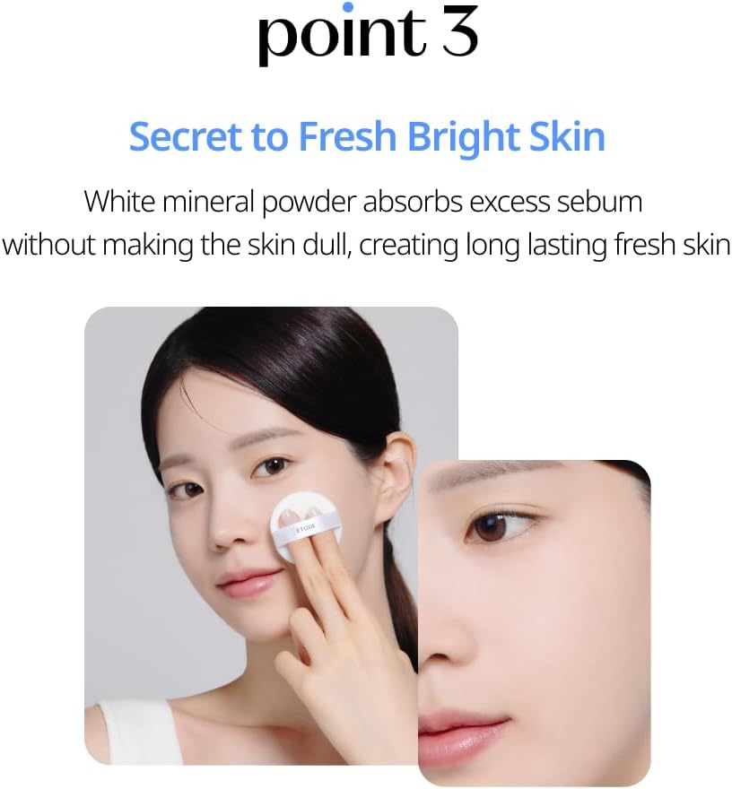 ETUDE multi use mineral pact for T zone oil control and lip priming