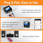 BAISHUN home stereo wireless receiver displaying active volume on screen