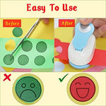 ECOHU 1-inch circle punch being used on cardstock