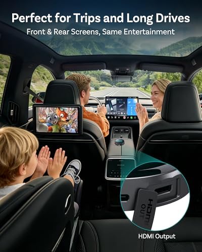 Ottocast premium automotive media hub displaying the vertical OttoDrive user interface screen