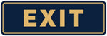 Standard Exit Wall or Door Sign | Durable Plastic and Easy Installation | Double-Sided Foam Adhesive Tape - Silver - Small (10 Pack) - Image 13