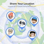 UGREEN Find My certified smart tag demonstrating global tracking capability on a smartphone screen.