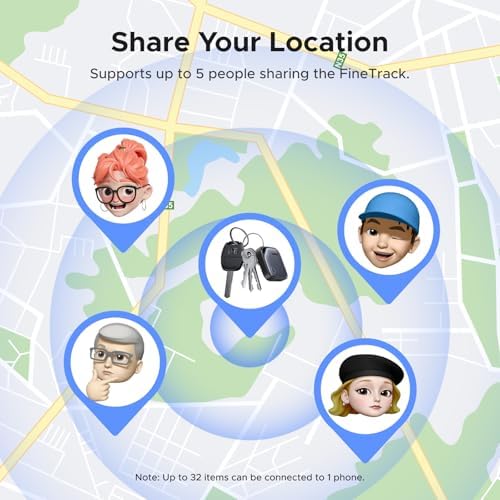 UGREEN Find My certified smart tag demonstrating global tracking capability on a smartphone screen.