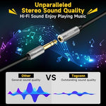 Togconn professional audio jack adapter with aluminum shell