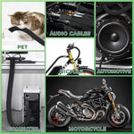 GYHCHJDZ heavy duty braided wire protector bundle close up view