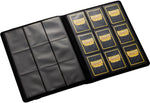 Dragon Shield card binder open showing sideloading pocket pages