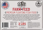 High protein floating fish food pellets close up texture