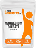 Premium BulkSupplements clean magnesium citrate powder for fitness enthusiasts