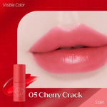 ETUDE lip stain gel tint application using the arrow curve precision tip applicator
