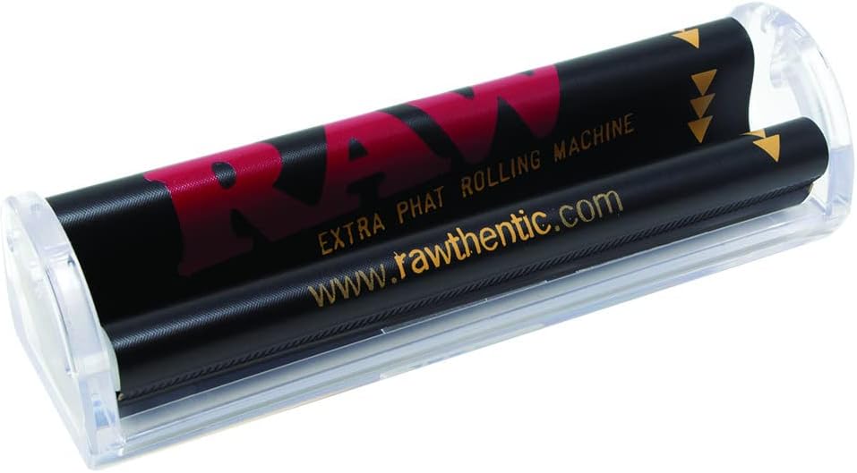 RAW Phatty 125 mm Crystal Clear Triple Strength Cigarette Rolling Paper Machine - Roll Up Your Favorite Smoking Contents Quick and Easy - Image 1
