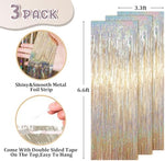 Champagne gold photo booth backdrop setup for birthday party decorations