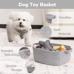 CHICVITA small nursery basket storing baby toys and diapers in playroom