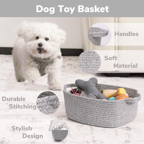 CHICVITA small nursery basket storing baby toys and diapers in playroom