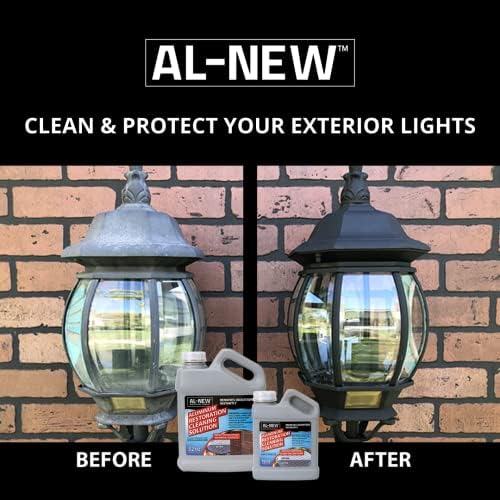 AL-NEW 16 Ounce solution cleaning weathered stainless steel outdoor fixtures