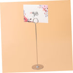 LABRIMP 5pcs Sturdy Stainless Steel Table Card Holder Menu Holder Stand for Events Hotel Party Reception - Image 9