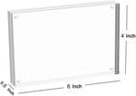 Meetu acrylic photo frame set of five in gift box packaging