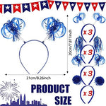 Censen 12 pieces tinsel ponytail headwear set
