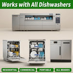 Dishwasher cleaner tablets for removing hard water stains