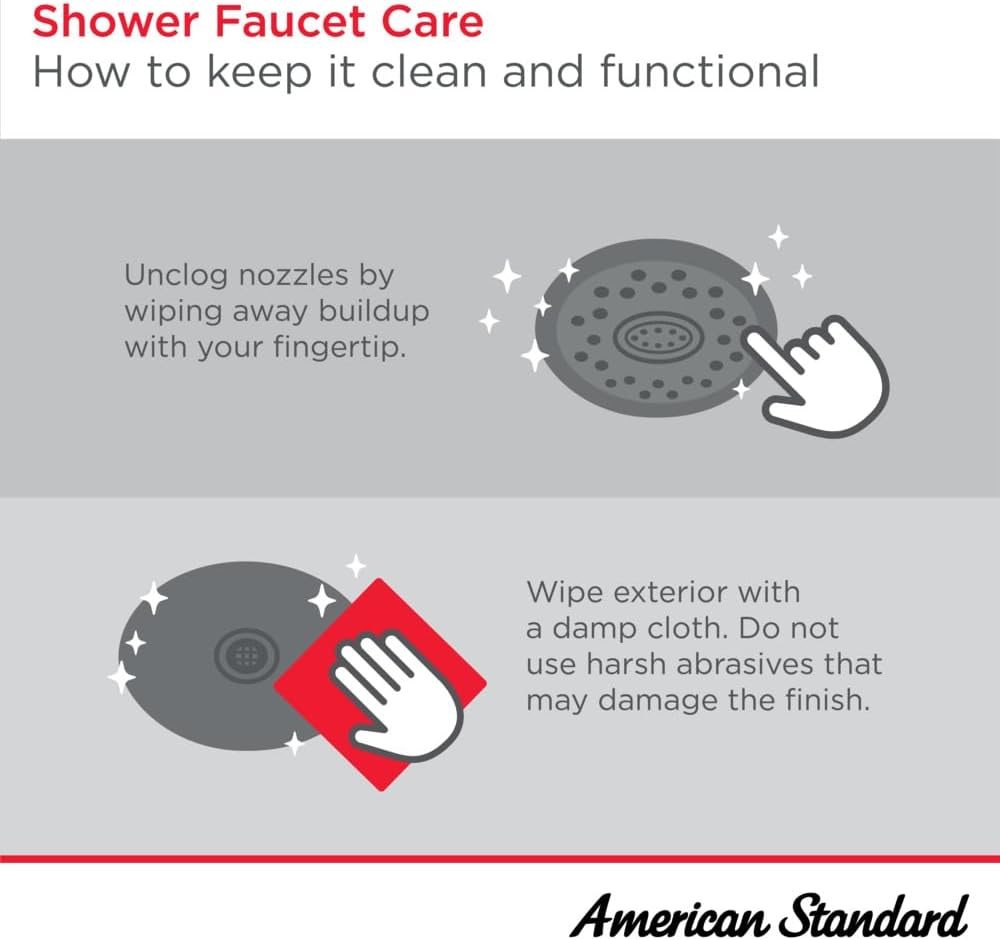 American Standard 59 inch metal shower hose and wall supply