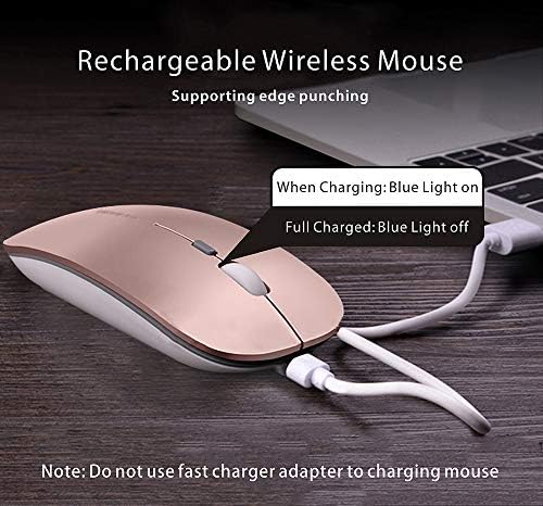 Top angle view of the soundless clicking electronic accessory showing the tactile scroll wheel and premium metallic finish.