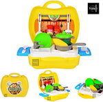 Fratelli Plastic Luxury Kitchen Set Cooking Toy with Briefcase and Accessories (Yellow) - Image 3