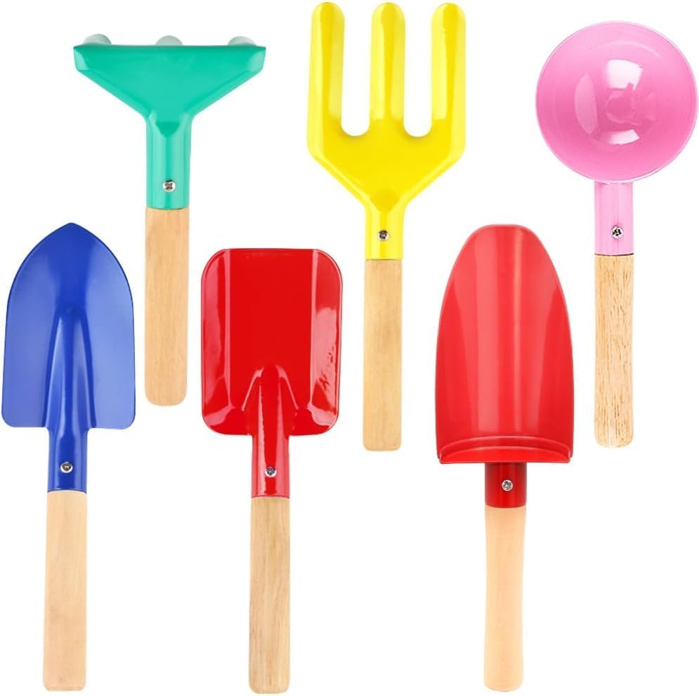 Umuaccan 6 piece kids beach and gardening tools set front view