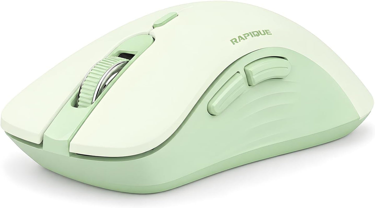 RAPIQUE Bluetooth Wireless Mouse, Dual Bluetooth & 2.4G USB Receiver, Pink | Right-Hand Ergonomic Grip, Quiet Clicks, Low Power - Multi-Device Compatibility for MacBook, Laptop, Computer, iPad Air/Pro - Image 13