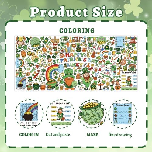 Actilize holiday paper tablecloth spread across a long party table with crayons set up for a classroom group activity