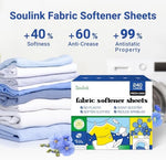 Plastic free fabric softener strips for 240 washing machine loads.