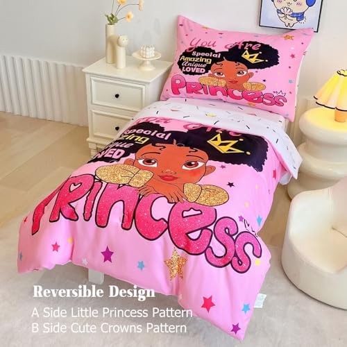 Close up view of the premium 200 GSM fluffy comforter for girls bedroom decor