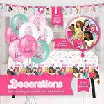 Unique Barbie party kit banner and balloon decorations
