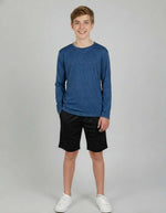 Real Essentials kids activewear crewneck t shirt back angle