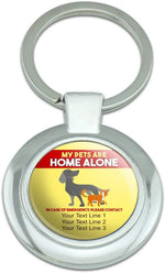 Graphics And More custom pet emergency keychain front view