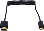 Duttek HDMI to Micro HDMI Coiled Cable front view