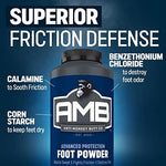 Anti Monkey Butt talc-free medicated foot powder for odor control and itch relief.