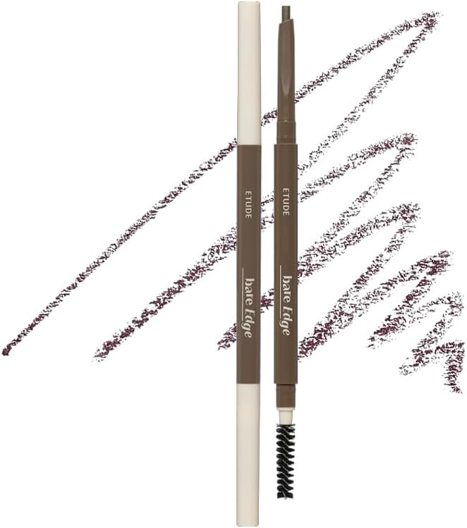 ETUDE Bare Edge Brow Pencil, Eyebrow Pencil, Slim 3D Hexagon, Natural Looking, Korean Makeup, Beauty, Natural Brown (0.003 Ounce) - Image 12