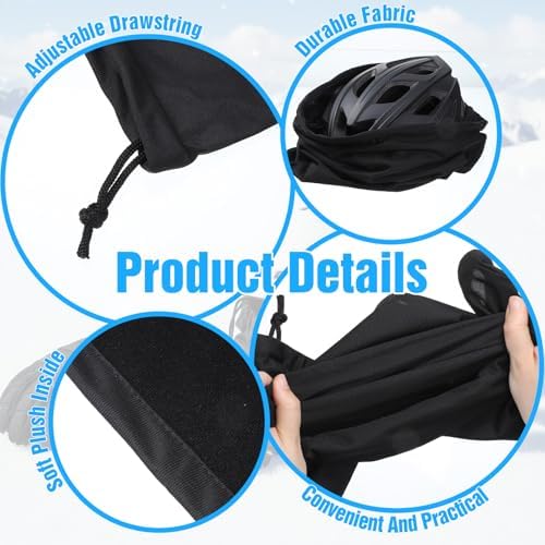 Tweruna motorcycle helmet storage pouch fully opened to demonstrate the large capacity size.