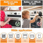 Adhesive child proof cabinet lock for kitchen