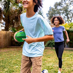 Back view of the durable weather resistant Nerf youth football.