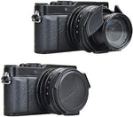 JJC replacement DMW-LFAC1 auto lens cover retracted closed position