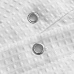 Barossa Design water repellent shower curtain showing water beading off